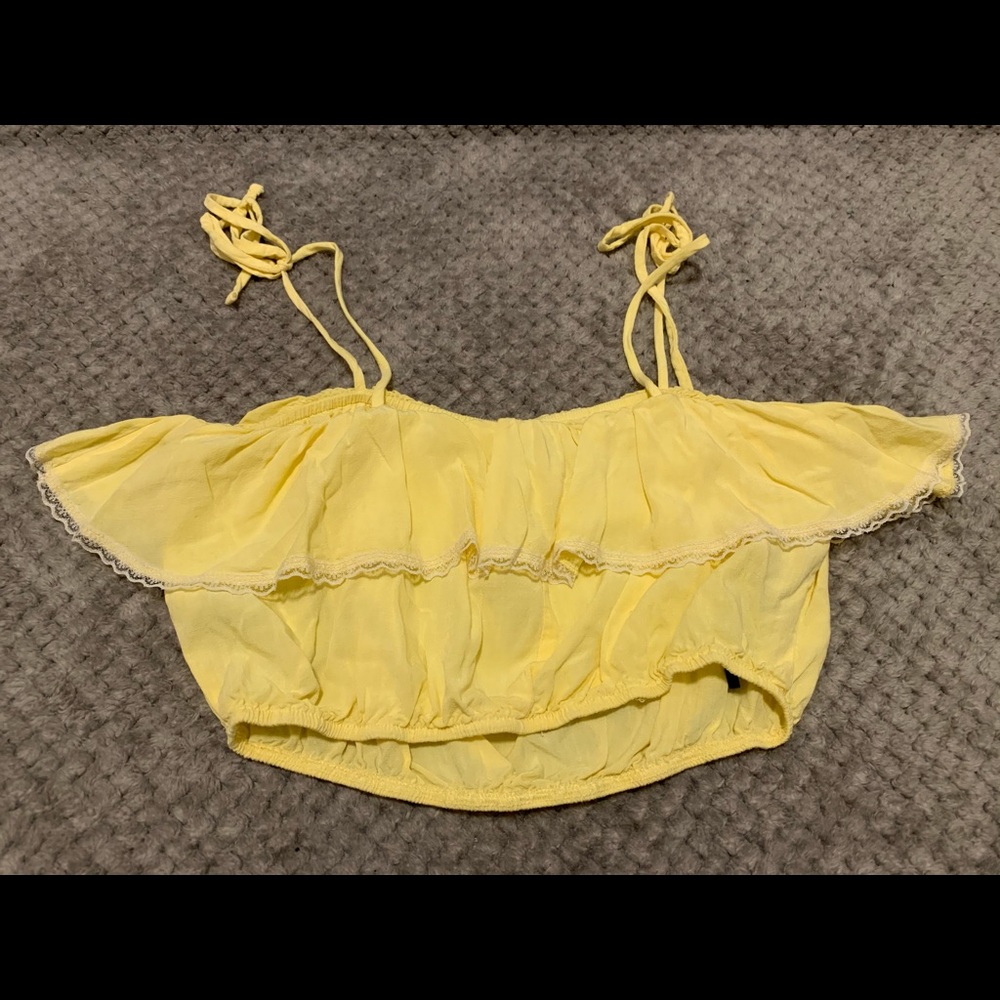 Yellow crop top - Forever 21